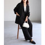 ダブルジャケット+ワイドパンツセットアップ | Riberry | 詳細画像18 