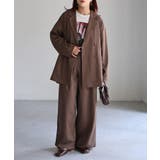 ダブルジャケット+ワイドパンツセットアップ | Riberry | 詳細画像40 