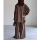 ダブルジャケット+ワイドパンツセットアップ | Riberry | 詳細画像42 