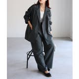 ダブルジャケット+ワイドパンツセットアップ | Riberry | 詳細画像7 