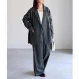 ダブルジャケット+ワイドパンツセットアップ | Riberry | 詳細画像9 