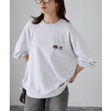 ネコ刺繍ラグランオーバーサイズ薄手スウェット | Riberry | 詳細画像16