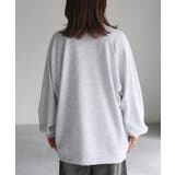 ネコ刺繍ラグランオーバーサイズ薄手スウェット | Riberry | 詳細画像19