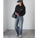 ネコ刺繍ラグランオーバーサイズ薄手スウェット | Riberry | 詳細画像26