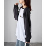 ネコ刺繍ラグランロンT | Riberry | 詳細画像12