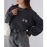 ネコ刺繍ラグランロンT | Riberry | 詳細画像18