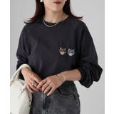 ネコ刺繍ラグランロンT | Riberry | 詳細画像21