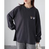 ネコ刺繍ラグランロンT | Riberry | 詳細画像25