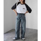 ネコ刺繍ラグランロンT | Riberry | 詳細画像3