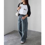 ネコ刺繍ラグランロンT | Riberry | 詳細画像4