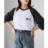 ネコ刺繍ラグランロンT | Riberry | 詳細画像6