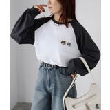 ネコ刺繍ラグランロンT | Riberry | 詳細画像8