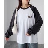 ネコ刺繍ラグランロンT | Riberry | 詳細画像9