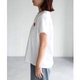 ハートロゴラメ刺繍コンパクトTシャツ | Riberry | 詳細画像35 