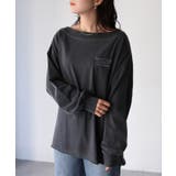 ロゴ刺繍オフショルピグメントロンT | Riberry | 詳細画像11 