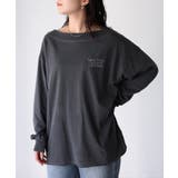 ロゴ刺繍オフショルピグメントロンT | Riberry | 詳細画像13 