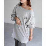 ロゴ刺繍オフショルピグメントロンT | Riberry | 詳細画像15 