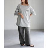 ロゴ刺繍オフショルピグメントロンT | Riberry | 詳細画像17 