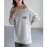 ロゴ刺繍オフショルピグメントロンT | Riberry | 詳細画像18 