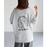 ロゴ刺繍オフショルピグメントロンT | Riberry | 詳細画像20 