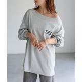 ロゴ刺繍オフショルピグメントロンT | Riberry | 詳細画像22 