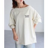 ロゴ刺繍オフショルピグメントロンT | Riberry | 詳細画像4 