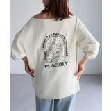 ロゴ刺繍オフショルピグメントロンT | Riberry | 詳細画像6 