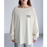 ロゴ刺繍オフショルピグメントロンT | Riberry | 詳細画像8 