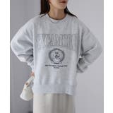 カレッジロゴ刺繍裏起毛スウェット | Riberry | 詳細画像2 