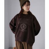 カレッジロゴ刺繍裏起毛スウェット | Riberry | 詳細画像20 