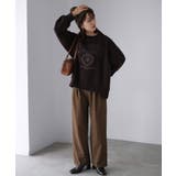 カレッジロゴ刺繍裏起毛スウェット | Riberry | 詳細画像24 