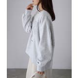 カレッジロゴ刺繍裏起毛スウェット | Riberry | 詳細画像5 