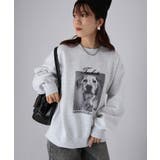 オートミール | ダルメシアンプリント裏起毛スウェット | Riberry