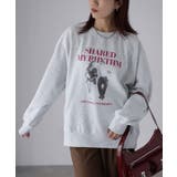 【体型カバー】裏起毛フォトプリントスウェット カジュアル 秋冬 | Riberry | 詳細画像10 