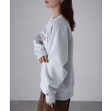 【体型カバー】裏起毛フォトプリントスウェット カジュアル 秋冬 | Riberry | 詳細画像13 