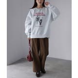 【体型カバー】裏起毛フォトプリントスウェット カジュアル 秋冬 | Riberry | 詳細画像16 