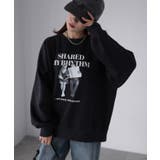 【体型カバー】裏起毛フォトプリントスウェット カジュアル 秋冬 | Riberry | 詳細画像2 