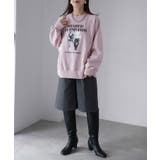 【体型カバー】裏起毛フォトプリントスウェット カジュアル 秋冬 | Riberry | 詳細画像24 