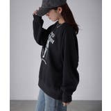 【体型カバー】裏起毛フォトプリントスウェット カジュアル 秋冬 | Riberry | 詳細画像5 