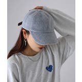 グレー | レザーベルト付きシャギーキャップ | Riberry