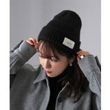 ブラック | リブニットキャップ | Riberry
