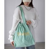 ロゴ刺繍巾着トートバッグ | Riberry | 詳細画像14 