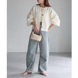 ビックボタン畦編みニットショートカーディガン | Riberry | 詳細画像10 