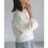 ビックボタン畦編みニットショートカーディガン | Riberry | 詳細画像15 