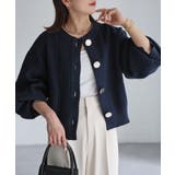 ビックボタン畦編みニットショートカーディガン | Riberry | 詳細画像25 