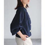 ビックボタン畦編みニットショートカーディガン | Riberry | 詳細画像26 