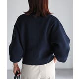 ビックボタン畦編みニットショートカーディガン | Riberry | 詳細画像27 