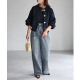 ビックボタン畦編みニットショートカーディガン | Riberry | 詳細画像34 