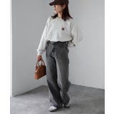 【体型カバー】めがねキツネ胸刺繍スウェット／カジュアル／春／トレーナー | Riberry | 詳細画像19 