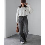 【体型カバー】めがねキツネ胸刺繍スウェット／カジュアル／春／トレーナー | Riberry | 詳細画像20 